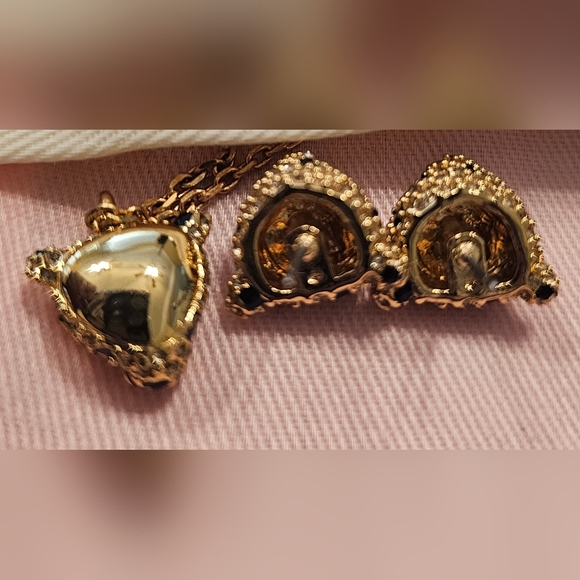 Kate Spade New York Cheetah Studs and Necklace NWT - Picture 3 of 8